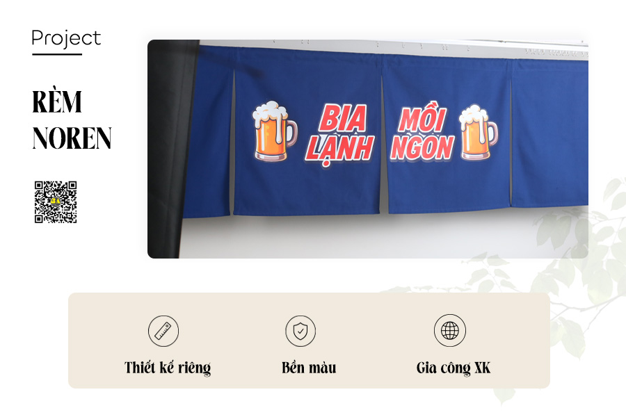 Rèm Noren Trang Trí Quán Bia Quán Nhậu | RÈM BÌNH AN-4